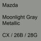 Preview: Mazda, Moonlight Gray Metallic, CX / 26B / 28G.